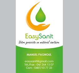 Composition d'une carte de visite pour Easysanit