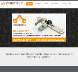 Création du site Internet pour Serrurerie Lio