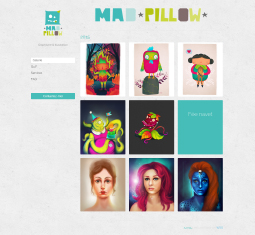 Création du site MadPillow une artiste Verviétoise